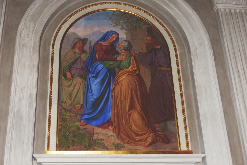 Maria besucht Elisabeth (Hochformat)